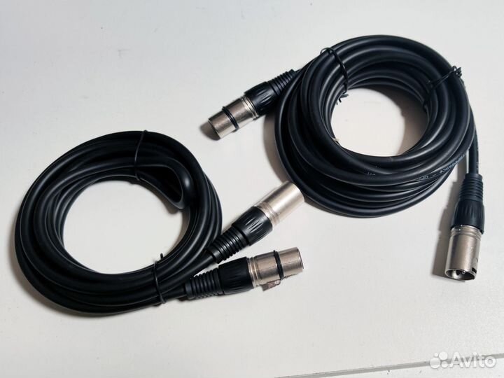 Кабель микрофонный распаянный XLR-XLR 3/5/7/10м