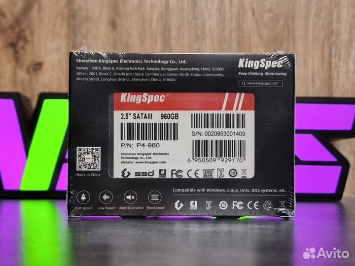 Жесткий диск SSD 960GB KingSpec P4 P4-960