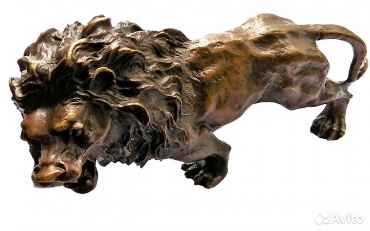 Лев - Китайская статуэтка из Бронзы RU*501a