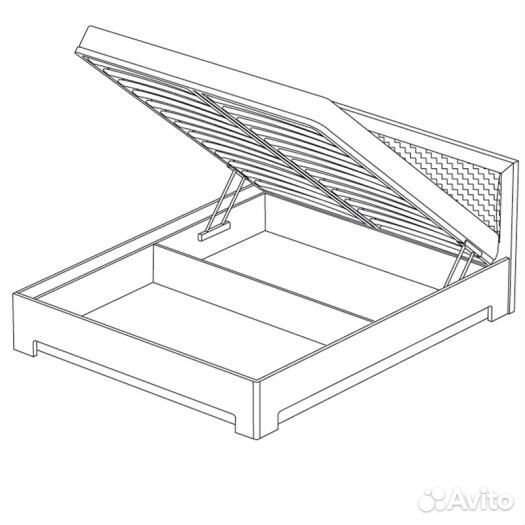 Кровать-1 с подъёмным ортопедическим основанием 1600 «Парма Нео»