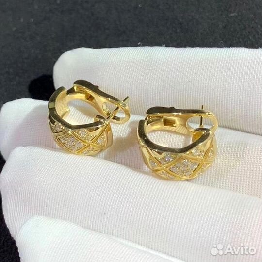 Chanel Золотые серьги 585 пробы