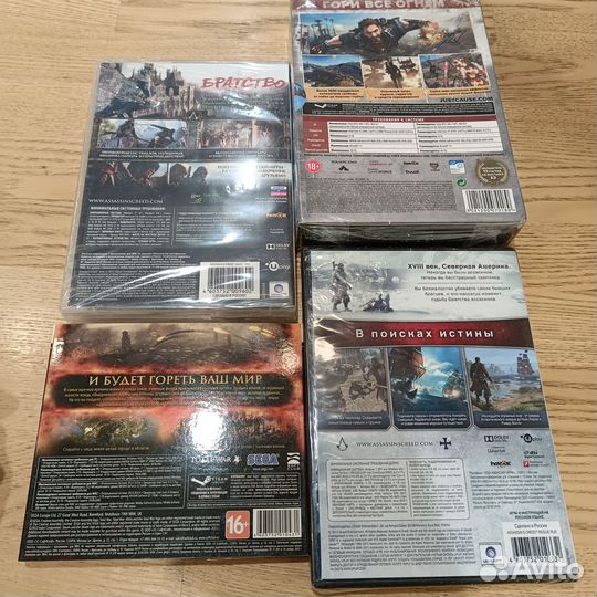 Диски на PC,новые Atilla, Assassin's creed