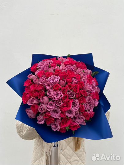 Букет из 101 крымской розы