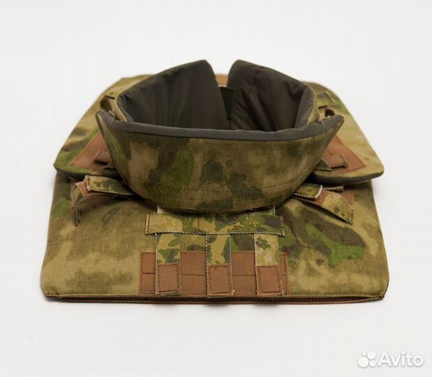 Защита шеи на бронежилет цвет мох