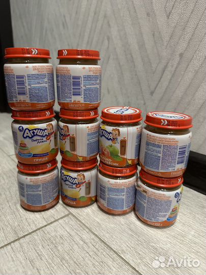 Фруктовые пюре Агуша