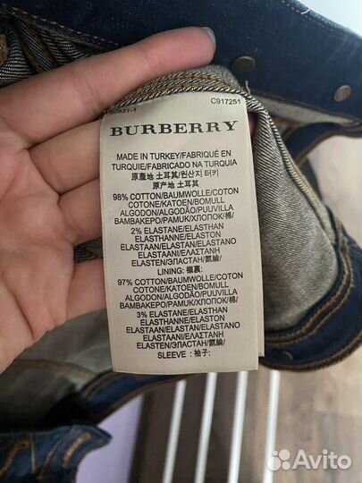 Джинсовка женская burberry