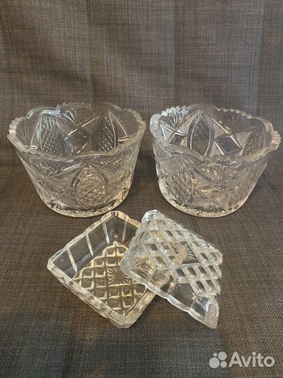 Конфетница хрусталь СССР