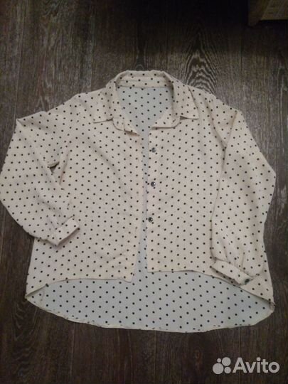 Рубашка, блузка оверсайз для школы