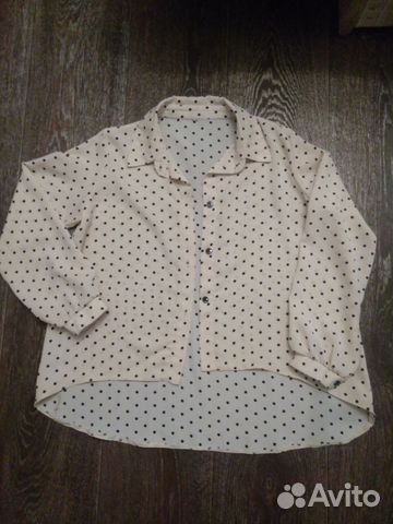 Рубашка, блузка оверсайз для школы