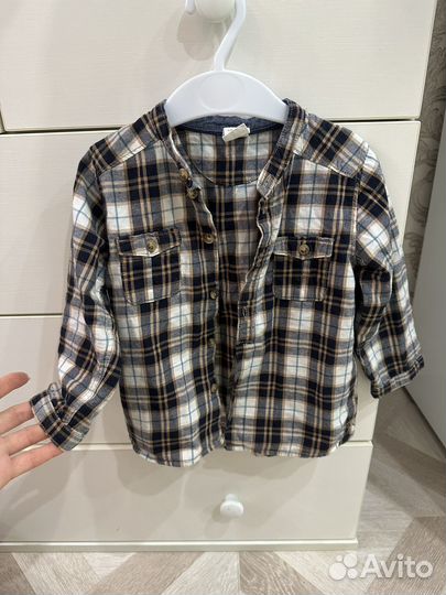 Рубашка hm 9/12m