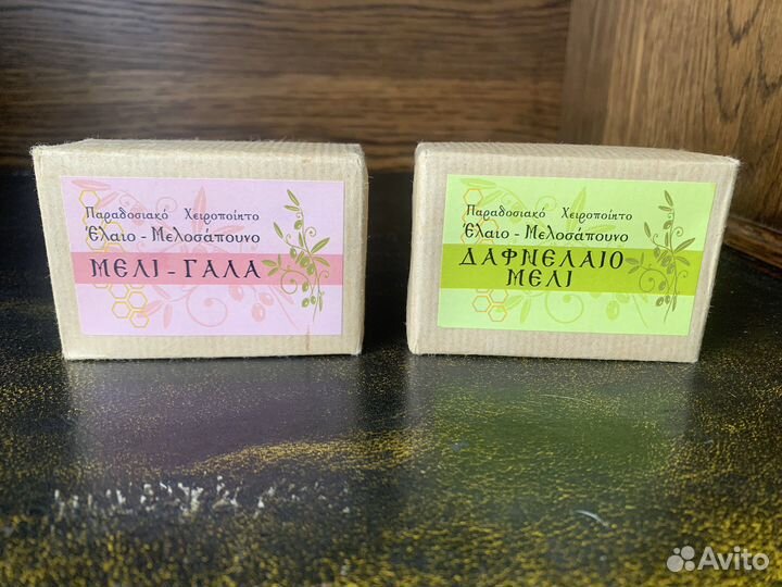 Натуральное мыло ручной работы из оливы. Греция