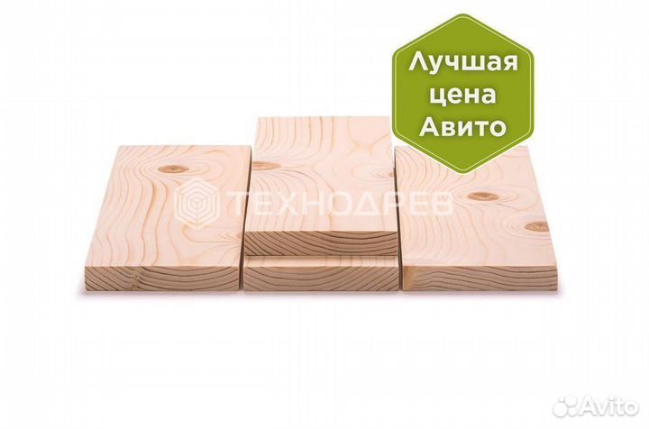 Строганная доска сосна, 20х145 мм, сорт ав