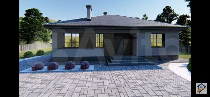 Дом 100 м² на участке 6 сот.