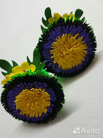 Заколки из фоамирана