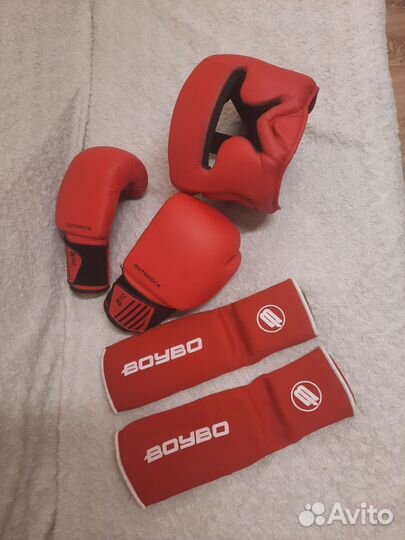 Экипировка боксерские перчатки шлем защита на ноги