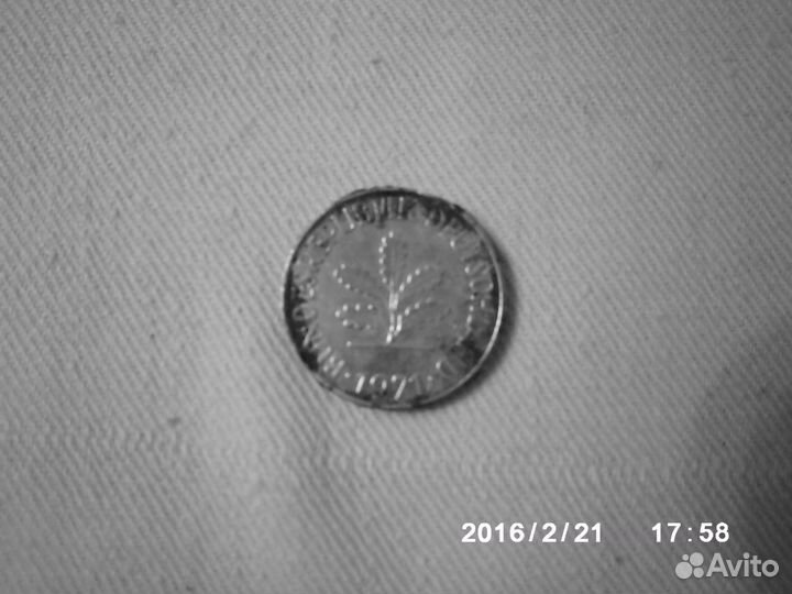 10 пфенингов 1971 г