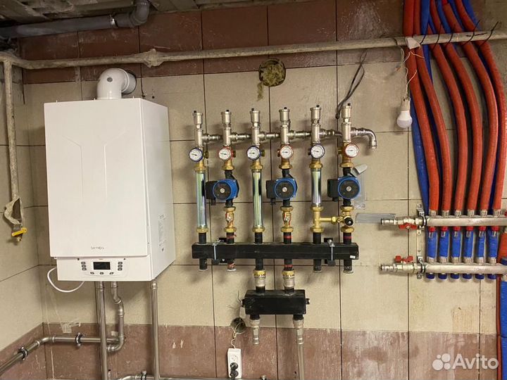 Ремонт отопления Замена котла установка котла