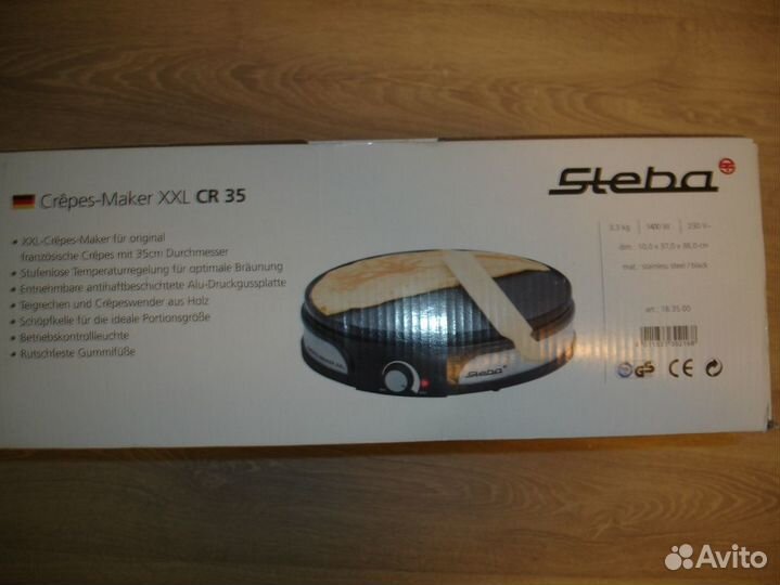 Электрическая блинница Steba CR35 XXL (новая)