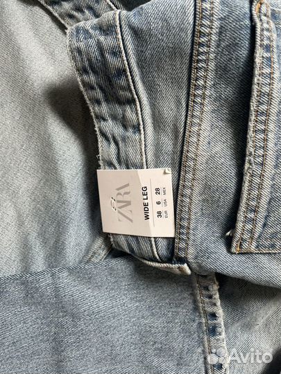 Джинсы zara 36-38 новые с биркой