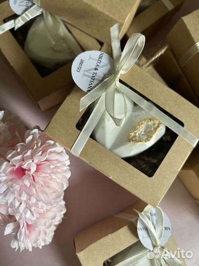 Подарки на свадьбу из мыла (бонбоньерки)