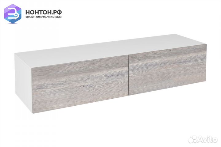 Тв-тумба Айден 1400 белый / трюфель