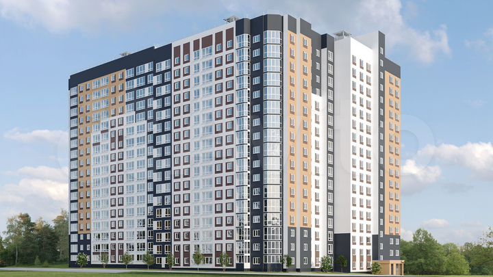 2-к. квартира, 64,1 м², 15/17 эт.