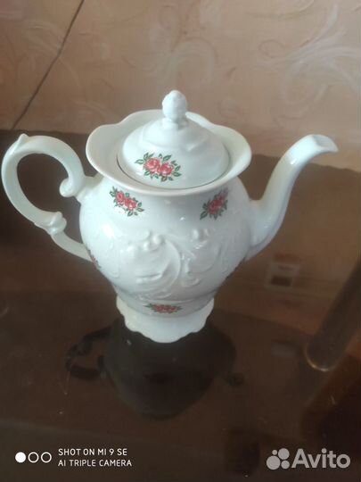 Чайник большой,фарфоровый -заварочник СССР