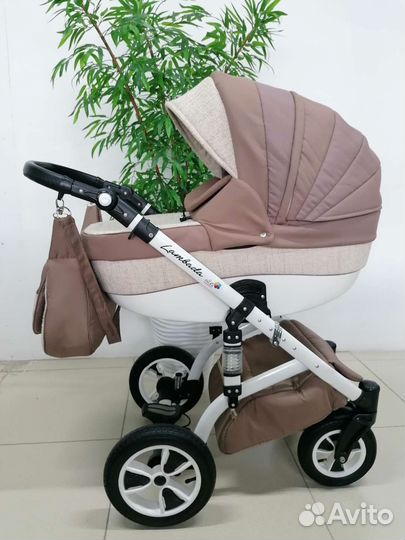 Коляска 2в1 Alis Lambada (кофейный текстиль)