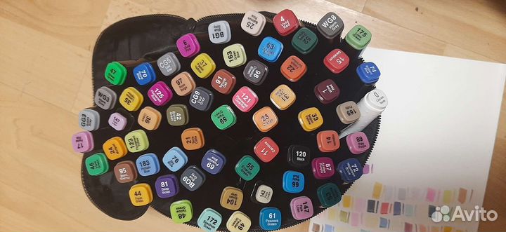 Маркеры для рисования 62 штуки