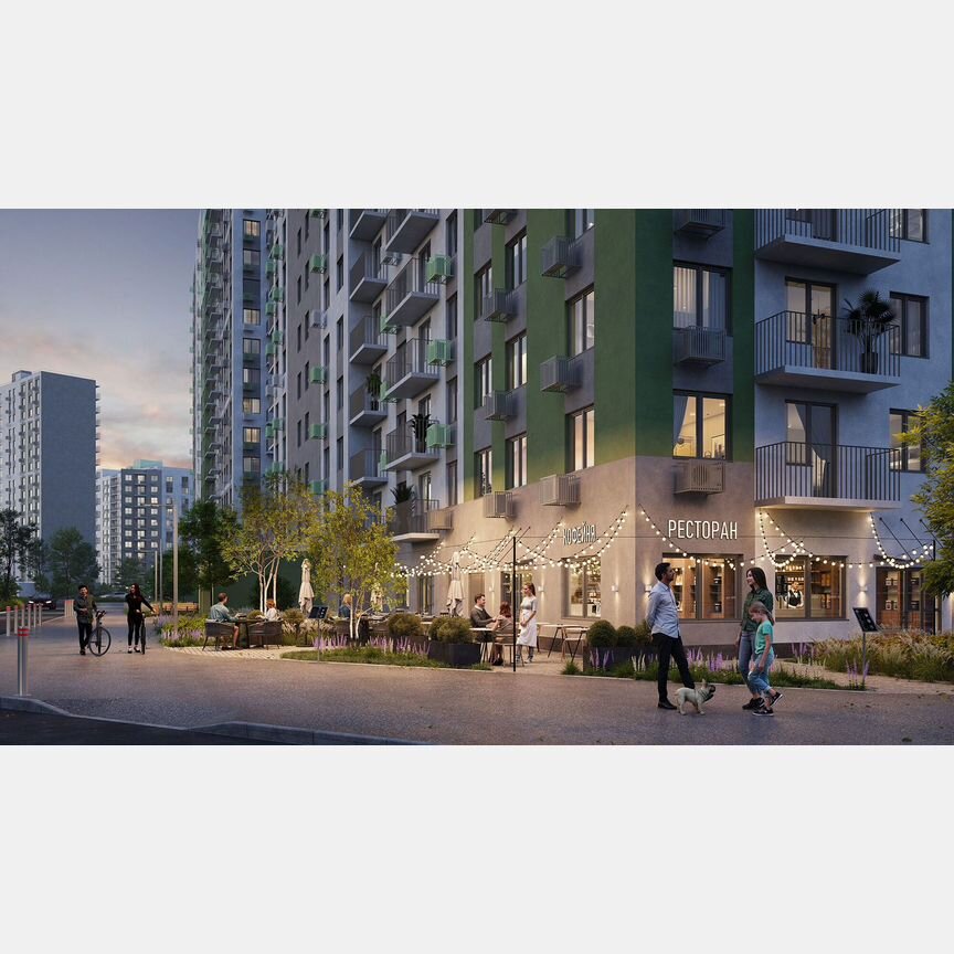 Квартира-студия, 22,8 м², 4/16 эт.
