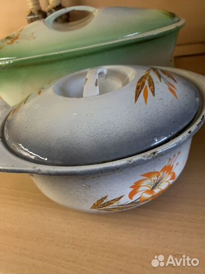 Утятница чугунная эмалированная