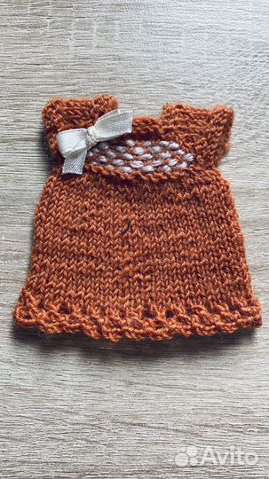 Вязаные платья для куклы