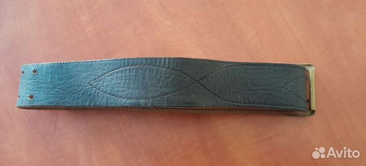 Офицерский ремень кожаный, размер 125 см, 5 см