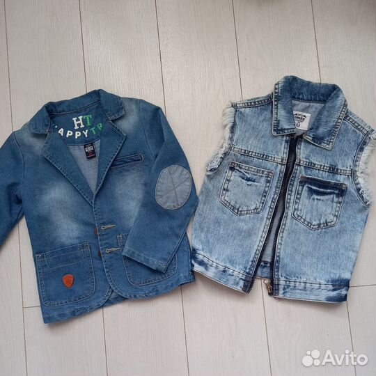 Джинсовый пиджак Жилетка для мальчика