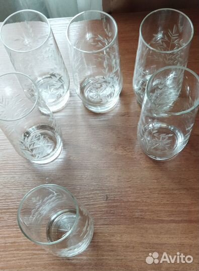 Стаканы- фужеры 6 штук