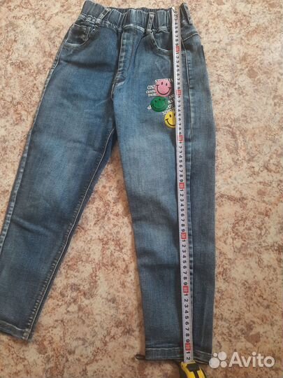 Джинсы для девочки 128-134