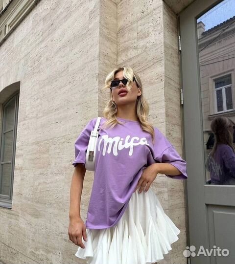 Футболка оверсайз трендовая милфа 42-50