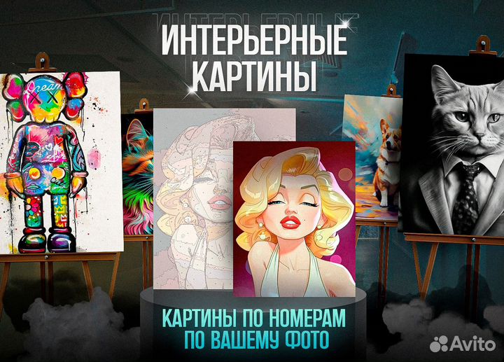 Картины по номерам по фото на заказ