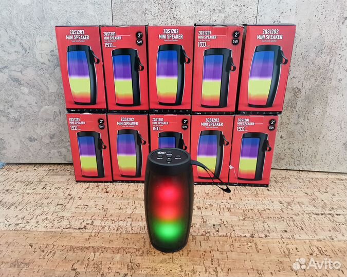 Портативная колонка 5Вт Подсветка