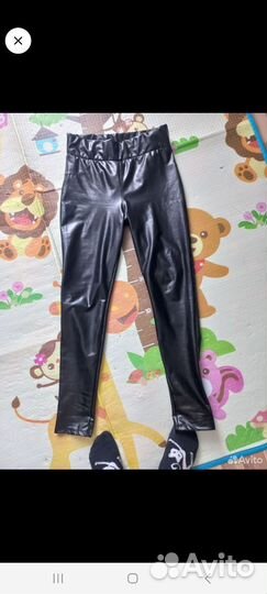 Брюки кожаные