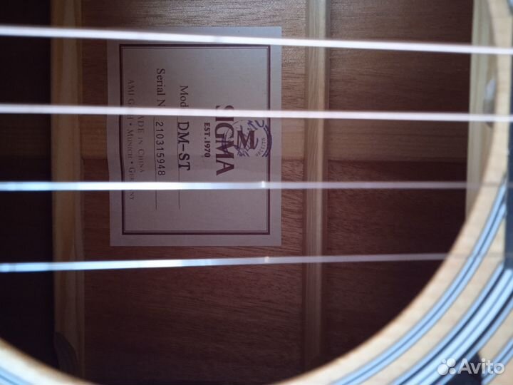 Акустическая гитара Sigma DM-ST