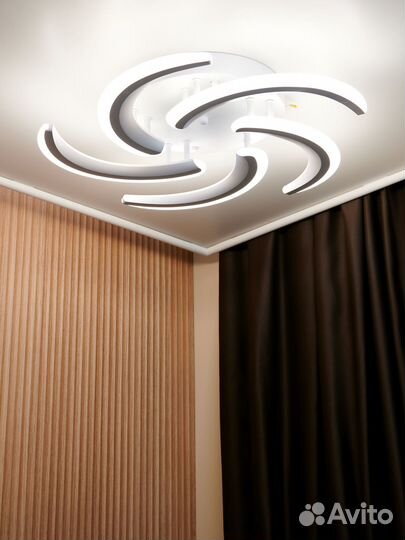 Люстра потолочная светодиодная 5 ламп