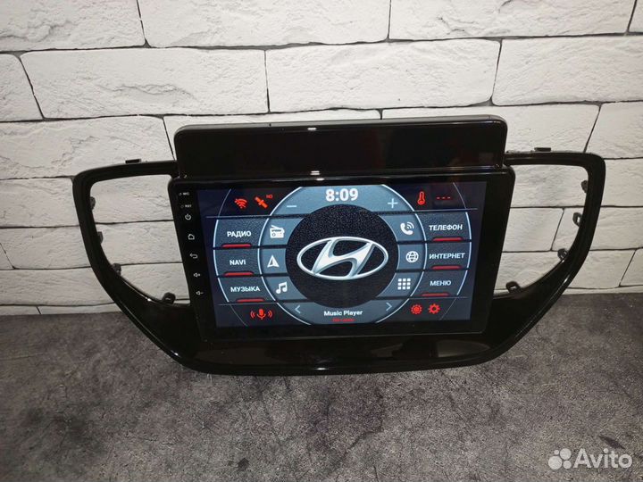 Магнитола Hyundai Solaris 2 рестайл андроид