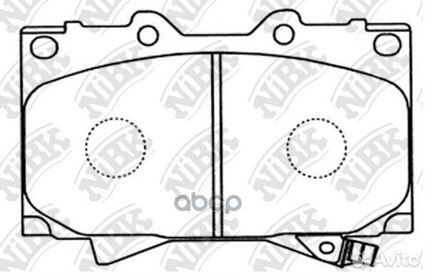 Колодки торм.пер. toyota Land Cruiser 100 4,7/3