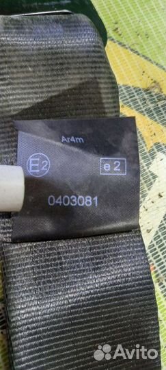 Ремень безопасности задний правый Renault Logan 1