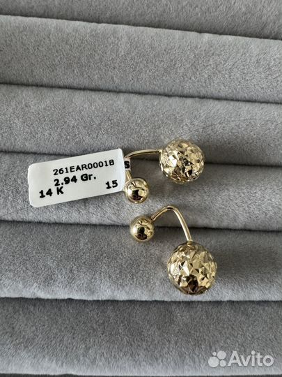 Золотые серьги