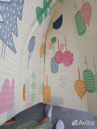 Складной детский коврик большой