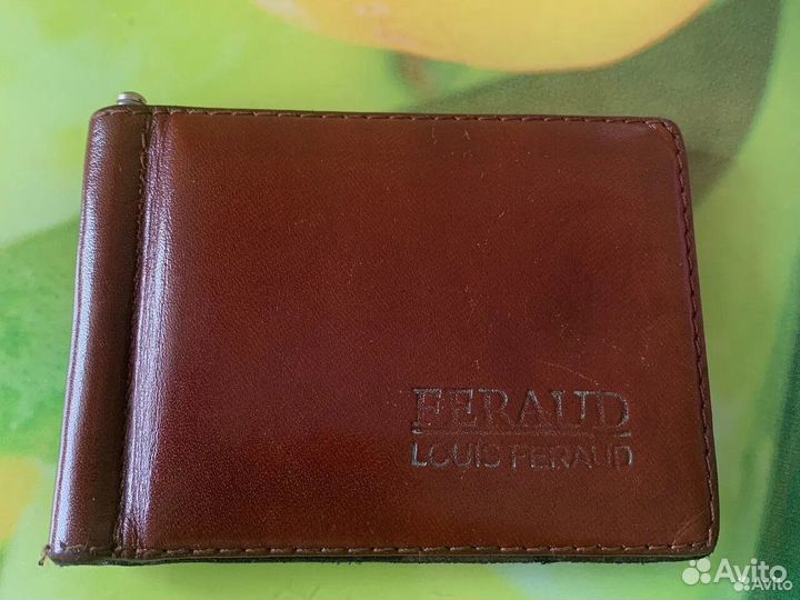 Зажим для денег кожаный