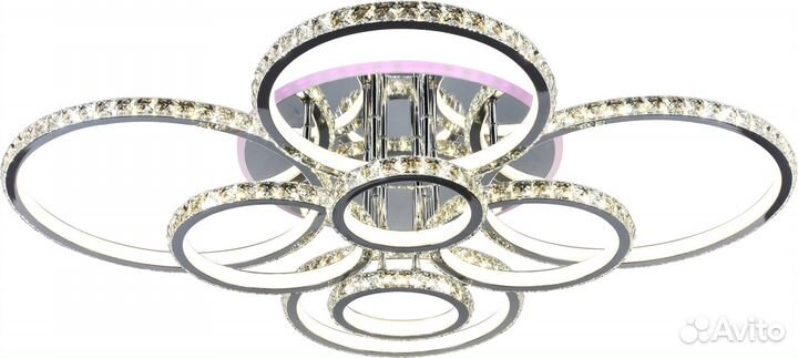 Люстра потолочная светодиодная с пультом