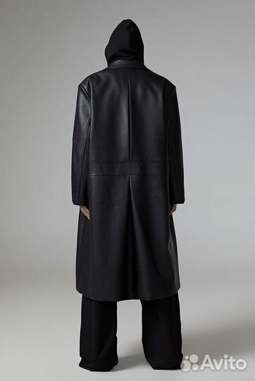 Кожаный плащ оверсайз opium Rick Owens style